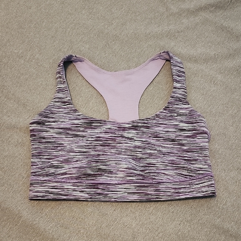Lululemon purple heathered racerback sports bra